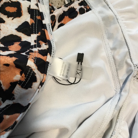 Sexy, leopard print, cut out, one piece swimsuit, XL. - Picture 3 of 3